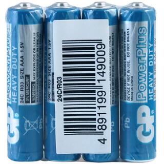 Батарейка GP PowerPlus Heavy duty R 03 24С (SR4) голубая 232914