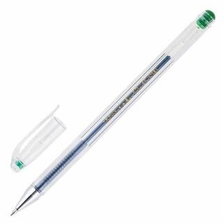 Ручка гель Crown "Hi-Jell" зеленая HJR-500B 0,5мм 209670