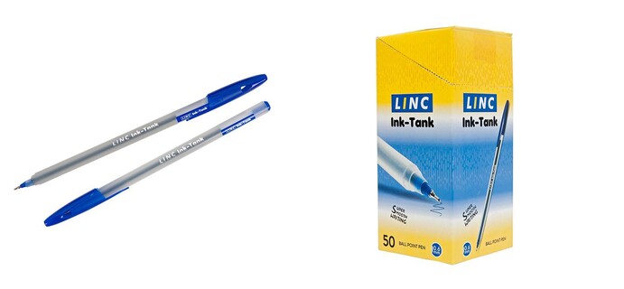Ручка шариковая "Linc Ink Tank" синяя 0,6мм 7027/7017