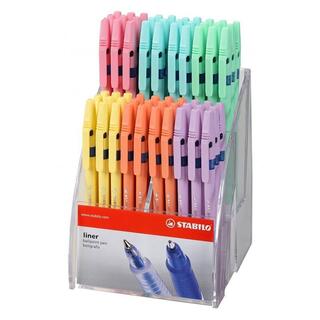 Ручка шариковая "Stabilo Liner Pastel 808F" синяя 0,5мм 808FP8041
