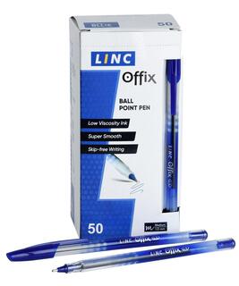 Ручка шариковая "Linc Offix" синяя одноразовая 1мм 1500FW/blue