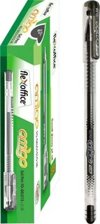 Ручка гель "Flexoffice Amigo" черная 0,38мм FO-GEL015 BLACK