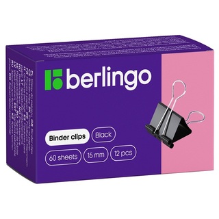 Зажим канц  15 мм "Berlingo" BC1215