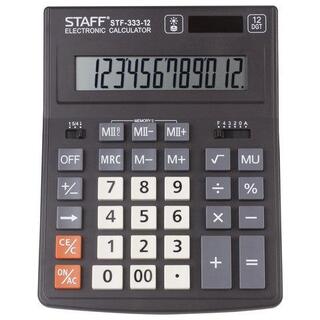Калькулятор STAFF PLUS 12 разряд 200*154мм  STF-333  250415