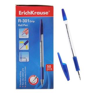Ручка шариковая "Erich Krause.R-301 Classic Stick&Grip" синяя 1мм 39527