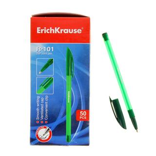 Ручка шариковая "Erich Krause.R-101" зеленая 1мм 33514