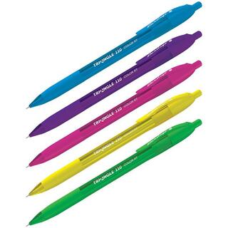 Ручка шариковая "Berlingo.Triangle 110RT Color" автомат трехгр синяя 0,7мм иг.ст CBm_07120