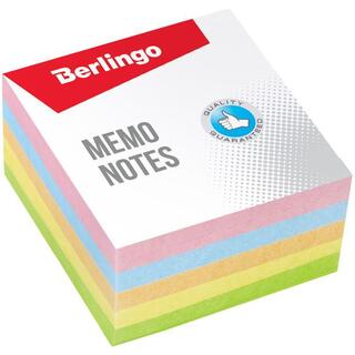 Блок для записи "Berlingo" 9*9*4,5 цветной непроклееный LNn_01159