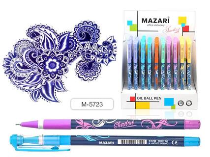 Ручка шариковая "Mazari.Shadow" синяя на масляной основе 0,7мм М-5723