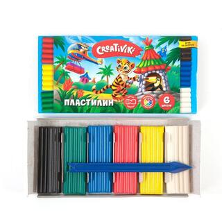 Пластилин  6 цв "Creativiki" 90гр ПЛ06КР