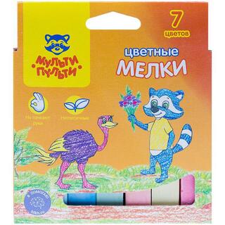 Мел цветной набор  7цв "Мульти-Пульти.Енот в Австралии" ЦМ_11130