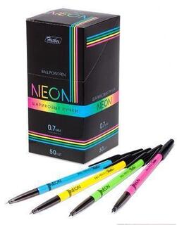 Ручка шариковая "Hatber.Neon" синяя 0,7мм 7CB_50072