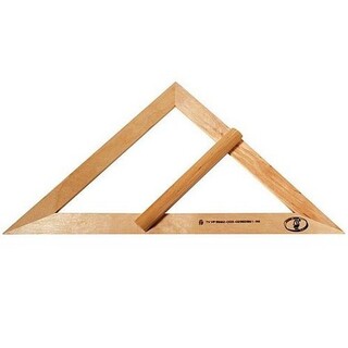 Треугольник деревянный школьный "45 С370