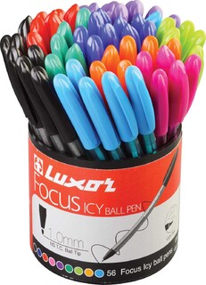 Ручка шариковая "Luxor.Focus Icy" ассорти 1мм 1760/56 DU