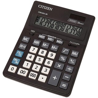 Калькулятор Citizen 16 разряд  157*200мм CDB1601-BK (аналог D-316)