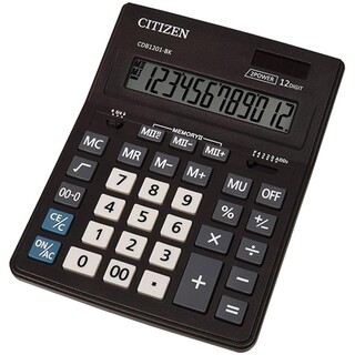 Калькулятор Citizen 12 разряд  157*205*35 CDB1201-BK (аналог Citizen 888)