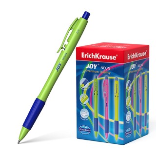 Ручка шариковая "Erich Krause.JOY Neon Ultra Glide Technology" синяя 43347