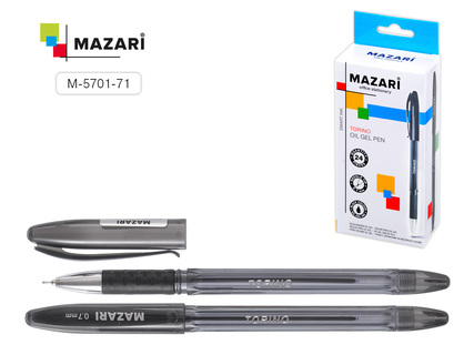 Ручка шариковая "Mazari.Torino" черная на масляной основе 0,7мм М-5701-71