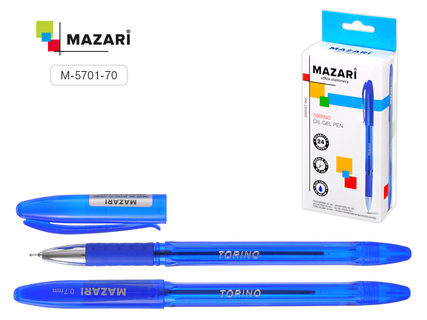Ручка шариковая "Mazari.Torino" синяя на масляной основе 0,7мм М-5701-70