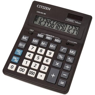Калькулятор Citizen 14 разряд  157*200мм CDB1401-BK