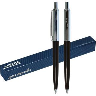 Ручка подарочная "deVente" синяя,черный корпус с хромир элем  5070605