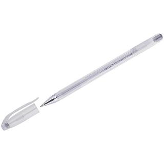 Ручка гель металлик Crown "Hi-Jell Metallic" серебро HJR-500GSM 0,7мм