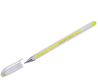 Ручка гель Crown "Hi-Jell Color" желтая HJR-500H 0,7мм