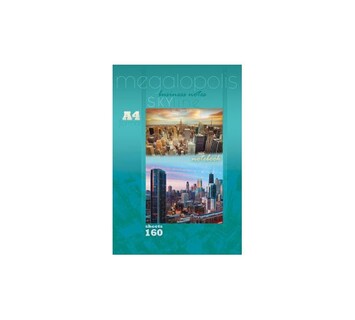 Книга для записи А4  160л "Мегаполис" 7БЦ ПрофПресс 160-3983