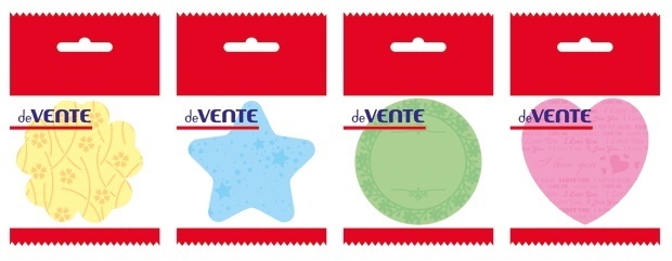 Липкий блок  70*70 "deVente.Fancy" фигурный ассорти 50л 2010800