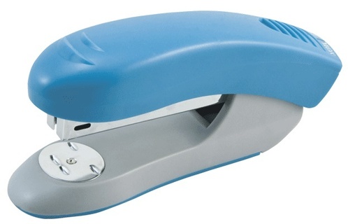 Степлер №24 20л "deVente.Неон" пластик голубой 4142338