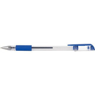 Ручка гель "Lite" синяя 0,5мм резин.грип GPBL-В/gr