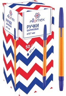 Ручка шариковая "deVente.Attomex" синяя желтый корпус 0,7мм 5073919