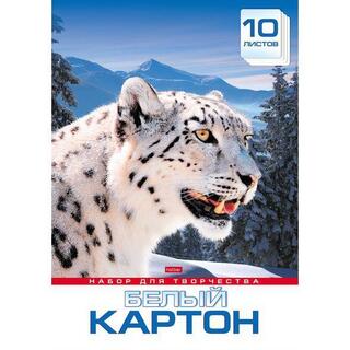 Картон белый А4  8л  Нкн8б_28643 "ArtSpace.Снежный барс" 290858 Рельеф
