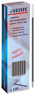 Стержни 144мм 0,7мм синий deVente на масляной основе  5075705