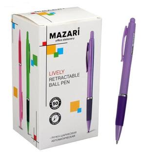 Ручка шариковая "Mazari.Lively" автомат синяя 1,0мм М-7634-70