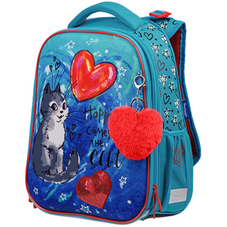 Рюкзак "Berlingo.Expert Max.Heart" 37*28*16см 2отд эрг.спинка+дождевик RU06123