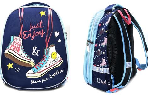 Рюкзак "Schoolformat.ERGONOMIC LIGHT.Hipster keds" 2отд жесткий каркас РЮКЖКМБ-ХКД