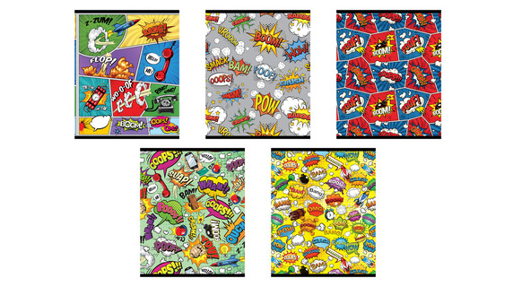 Тетрадь 48 л "Комикс" клетка лак АкХолд 10888/5