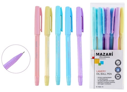 Ручка шариковая "Mazari.Lamery" синяя 0,7мм М-7666-70
