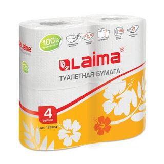 Туалетная бумага "Laima/Лайма" 2сл 4рул 126904