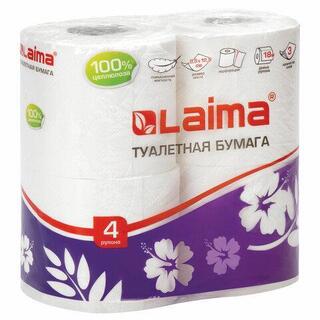 Туалетная бумага "Laima/Лайма" 3сл 4рул 128724