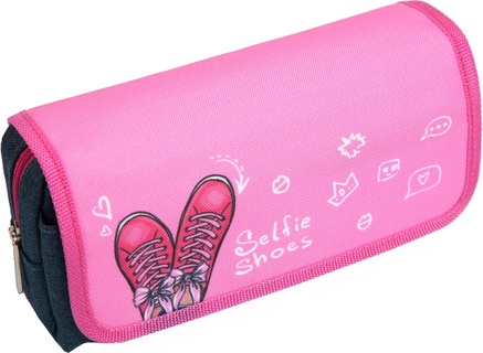 Пенал косметичка "deVente.Selfie&Shoes" 20*9*7см 2отд. ткань молния карман 7025290
