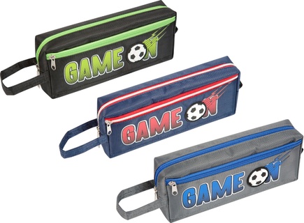 Пенал косметичка "deVente.Game On" 21*9*4,5см ткань молния с ручкой ассорти 7025213