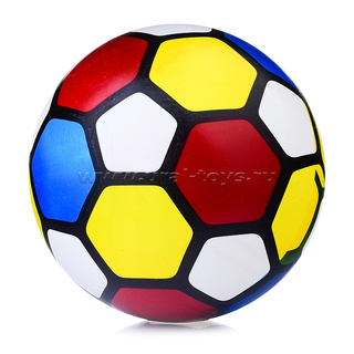 Мяч 22см ПВХ "Футбол цветной" 00-0718
