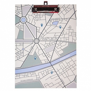 Планшет с зажимом А4 "Maps" Хатбер Пп4л_075733