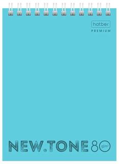 Блокнот А6   80л "NEWtone Pastel.Незабудка" на гребне пласт.обл 80Б6А1гр_05025 065598 Хатбер