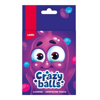Химические опыты "Crazy Balls.Розовый, голубой и филетовый шарики" Оп-100