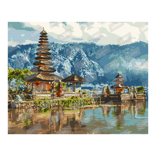 Картина для рисования по номерам "Индонезийский храм" 40*50см Рх-109