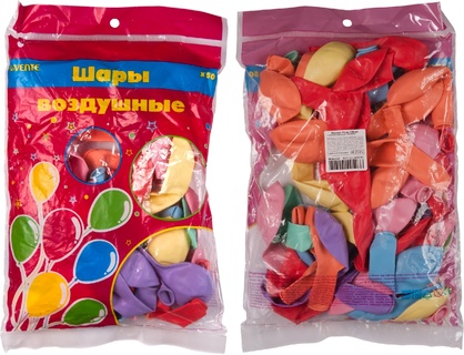 Шары "deVente.Macaroon.Пастель" 25см (50 шт) ассорти 9061111