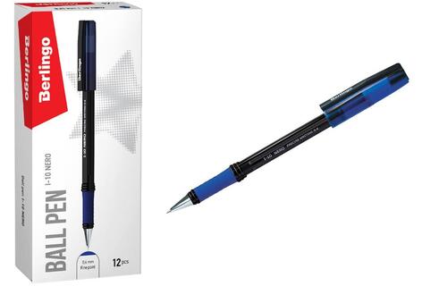 Ручка шариковая "Berlingo.I-10 Nero" синяя 0,4мм CBp_40020